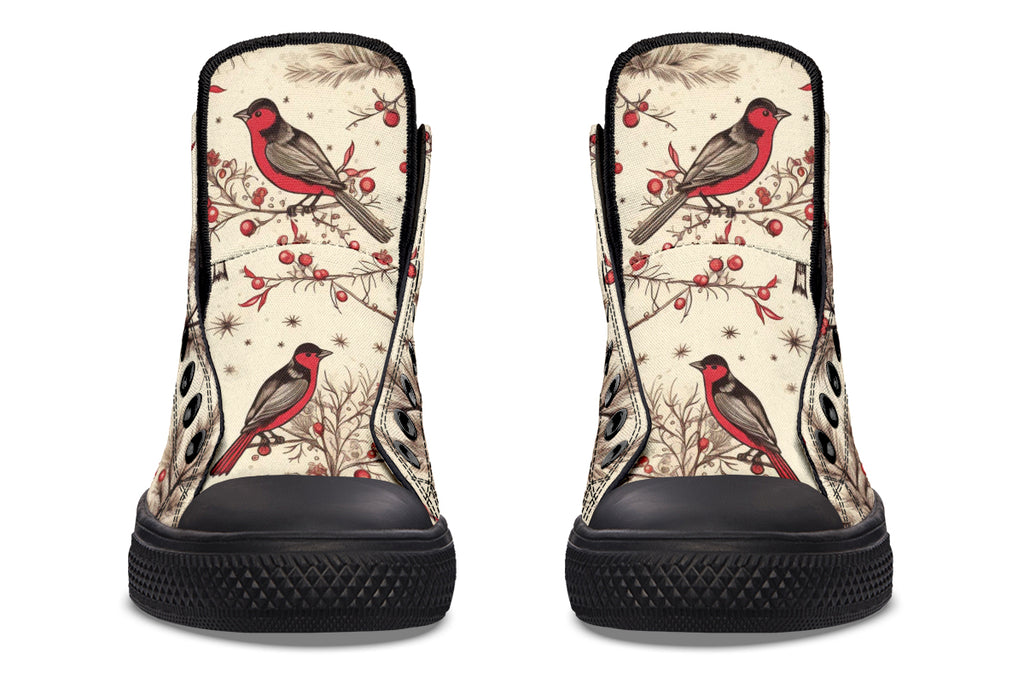 Christmas Birds High Tops (Wide)
