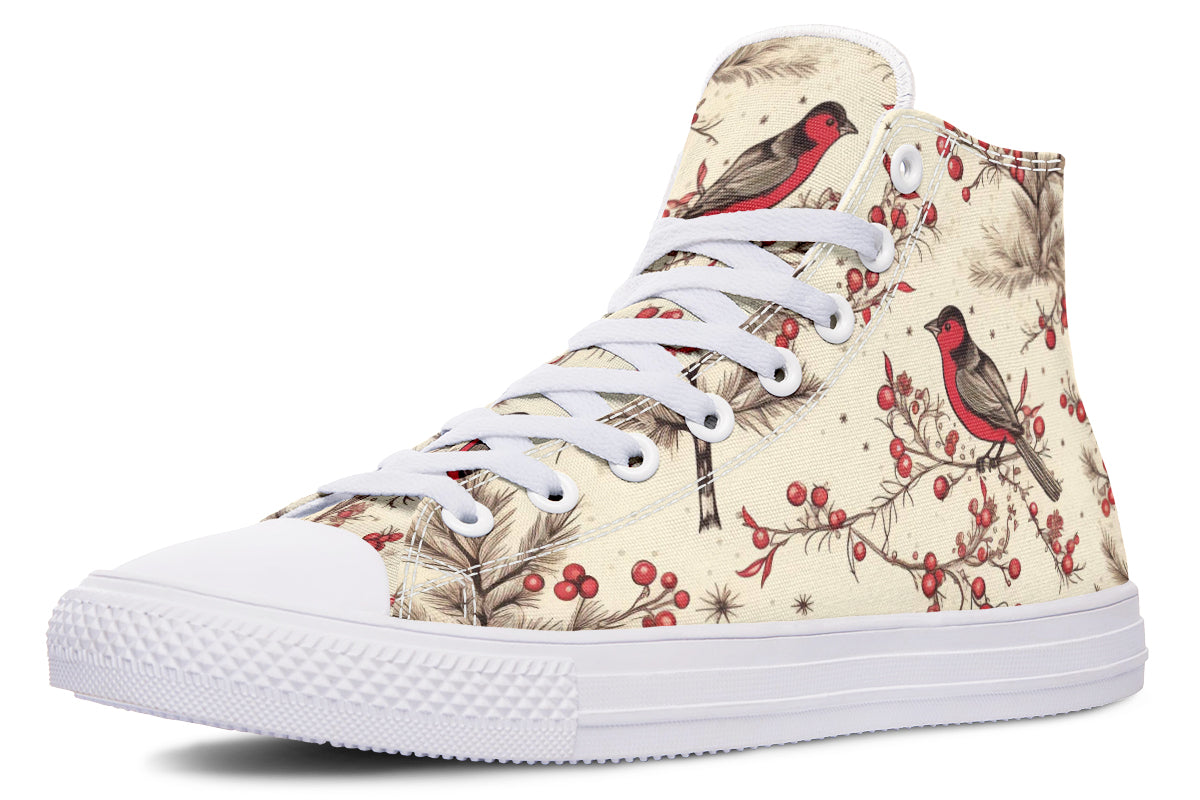 Christmas Birds High Tops (Wide)