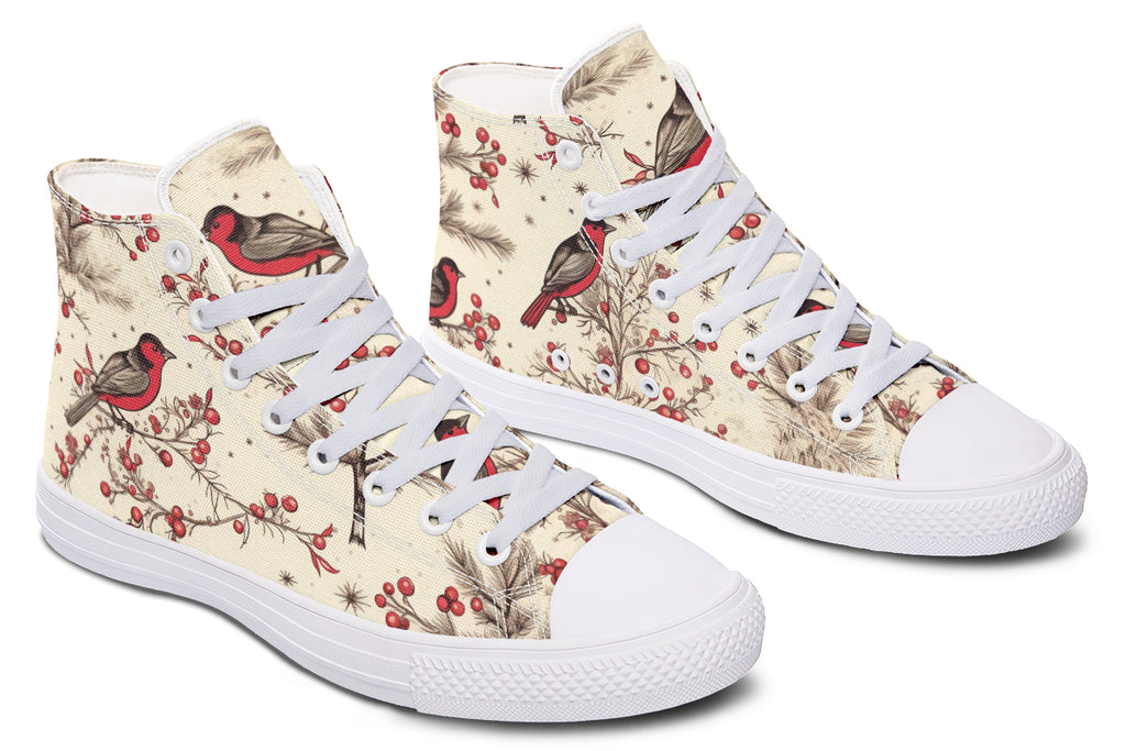 Christmas Birds High Tops (Wide)