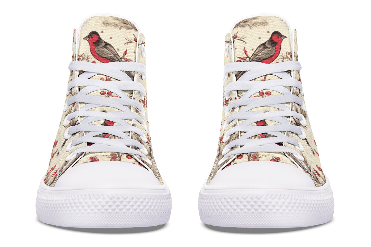 Christmas Birds High Tops (Wide)