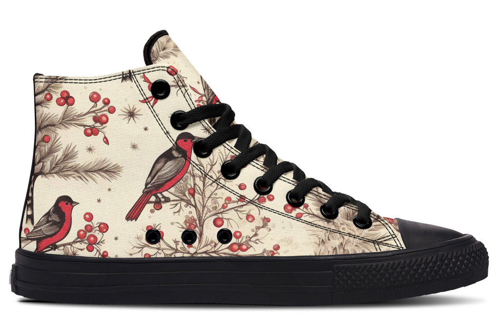 Christmas Birds High Tops (Wide)