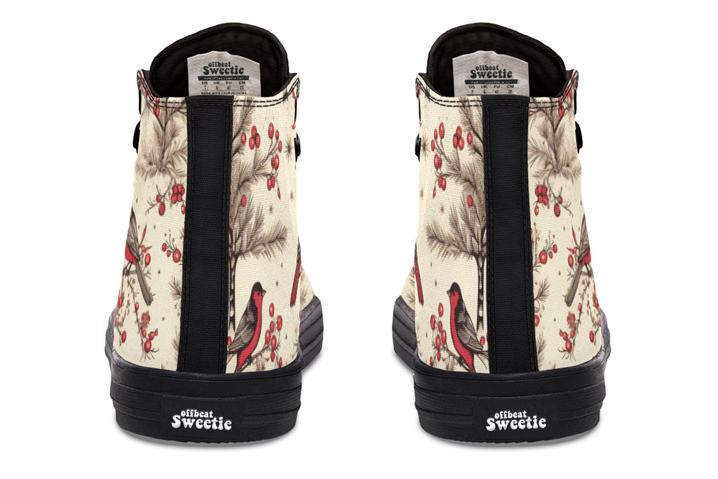Christmas Birds High Tops (Wide)