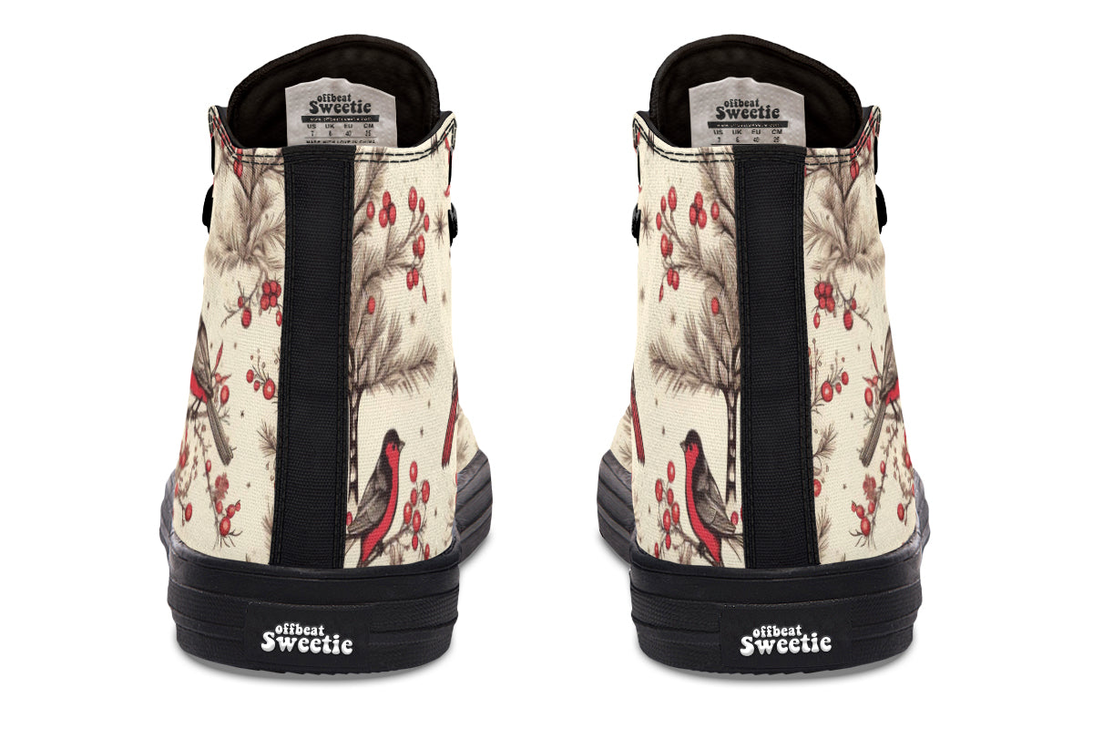 Christmas Birds High Tops (Wide)