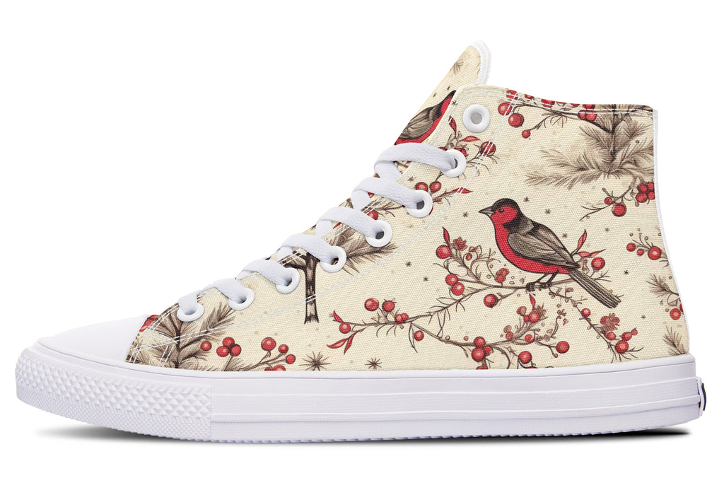 Christmas Birds High Tops (Wide)