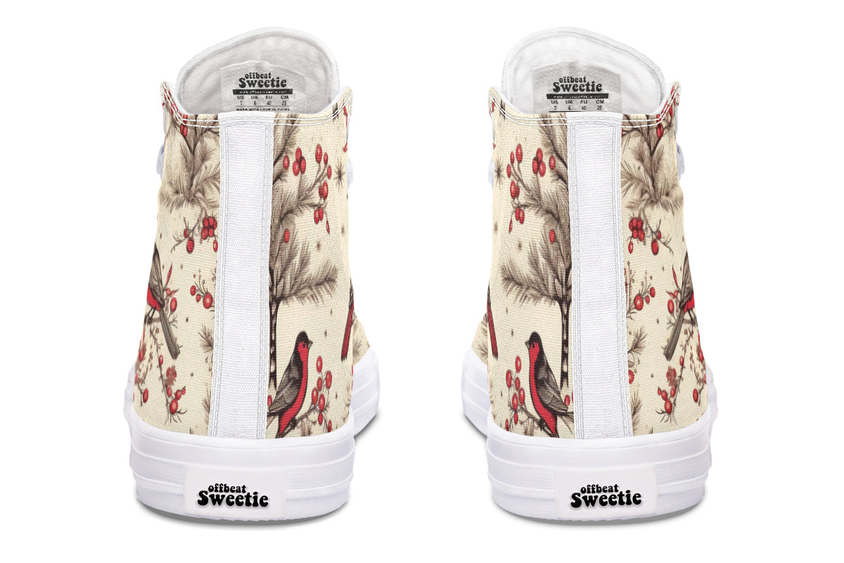 Christmas Birds High Tops (Wide)