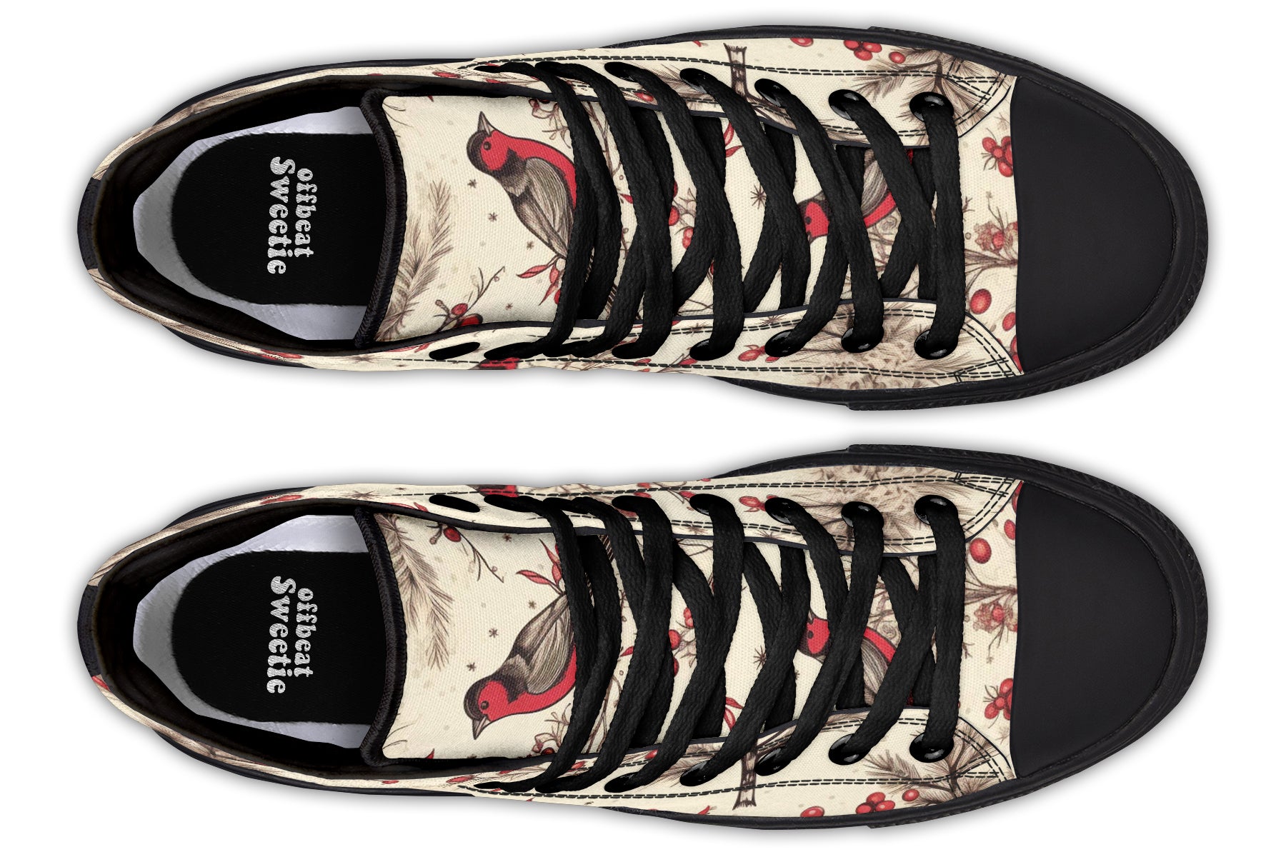Christmas Birds High Tops (Wide)