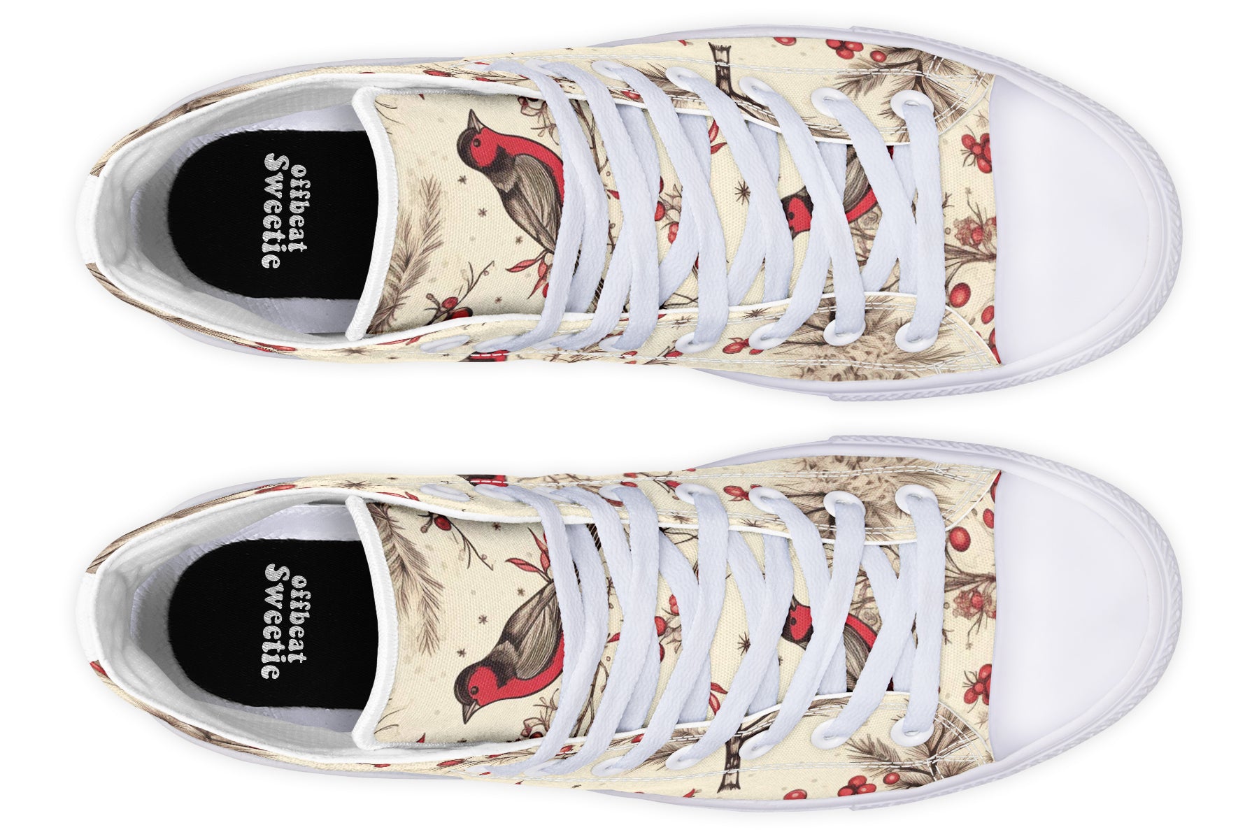 Christmas Birds High Tops (Wide)
