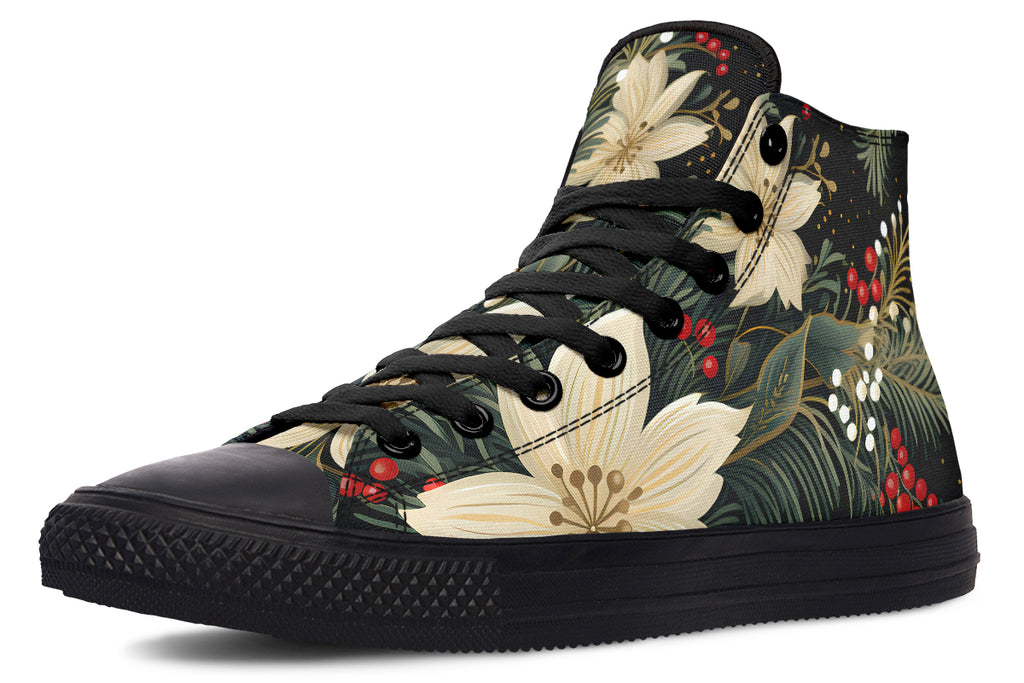 Christmas Flora High Tops - Offbeat Sweetie