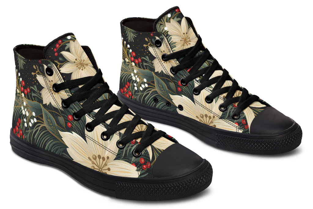 Christmas Flora High Tops - Offbeat Sweetie