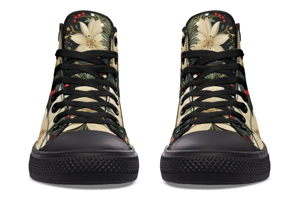 Christmas Flora High Tops - Offbeat Sweetie