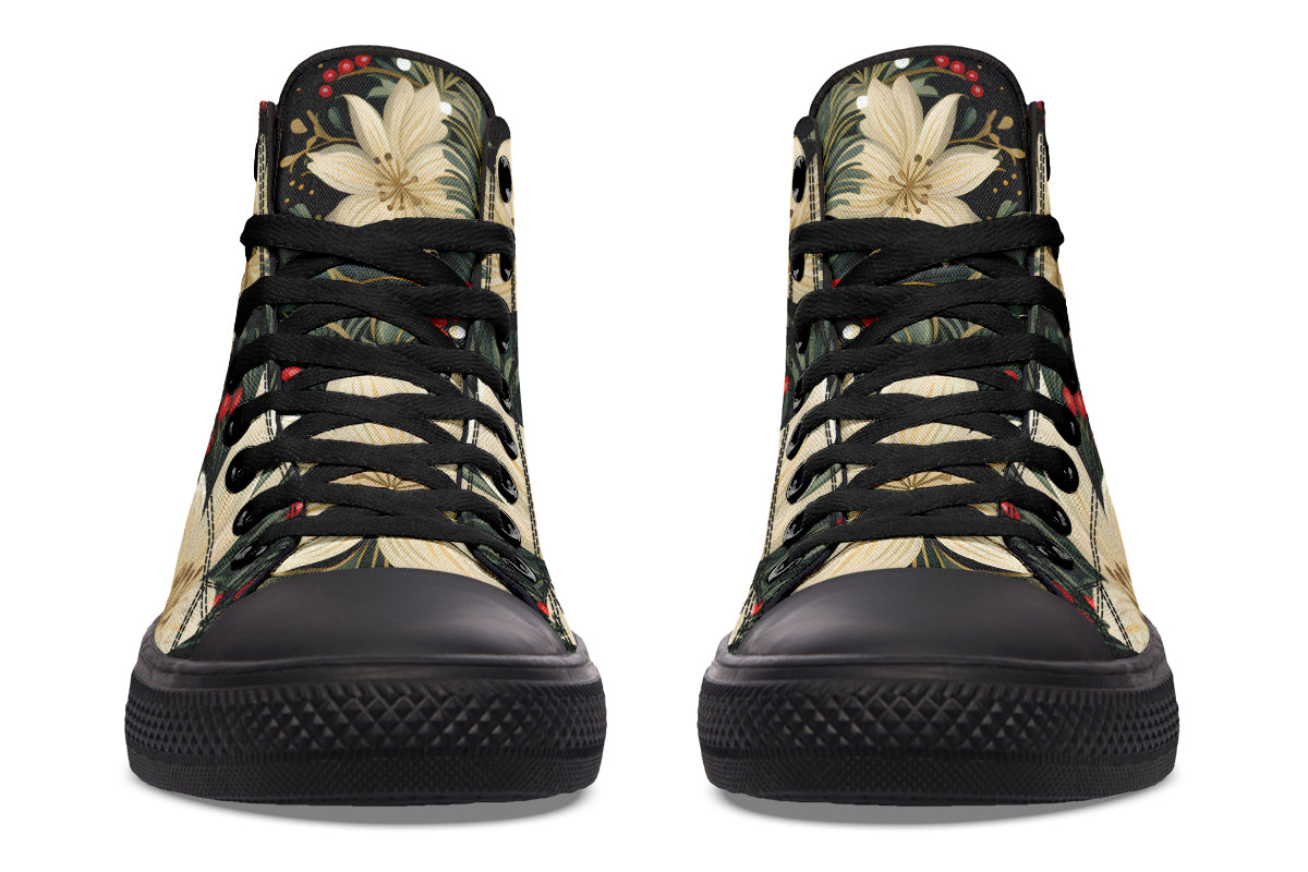 Christmas Flora High Tops - Offbeat Sweetie