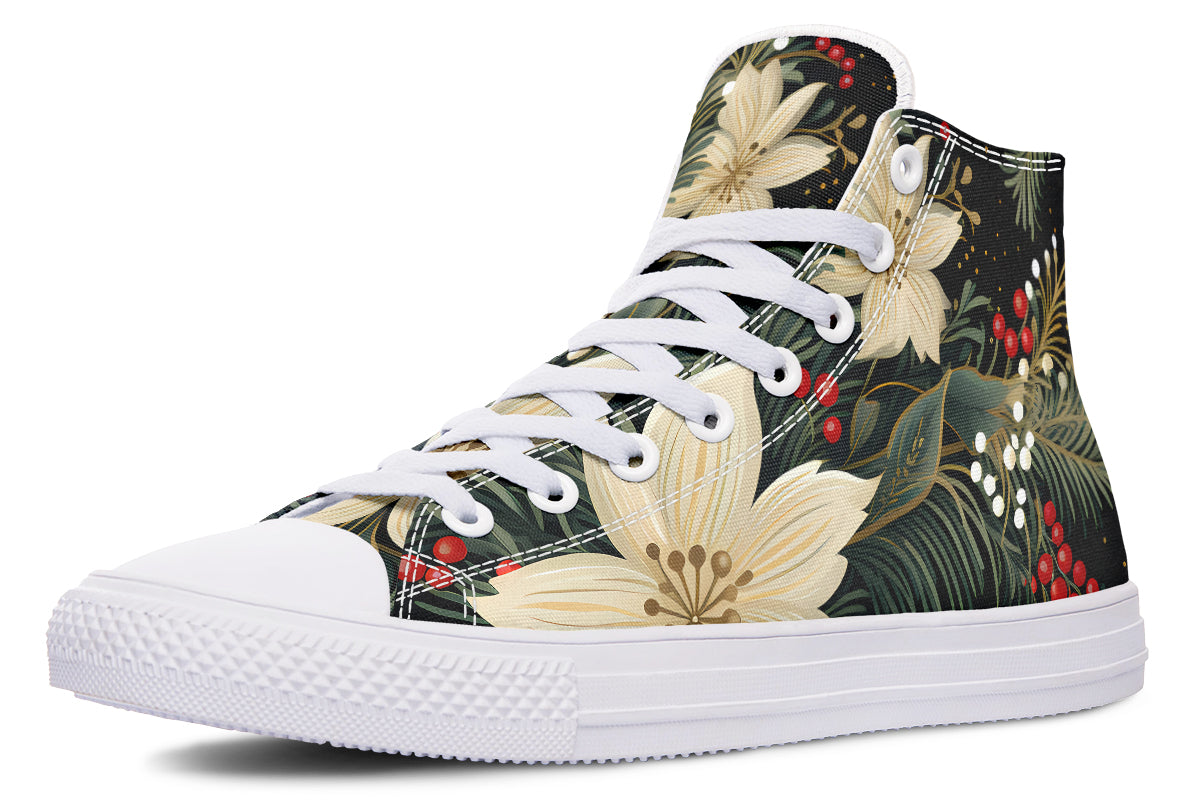 Christmas Flora High Tops - Offbeat Sweetie