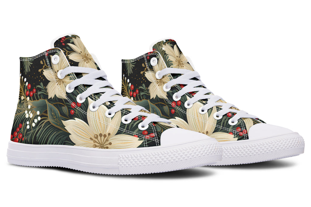 Christmas Flora High Tops - Offbeat Sweetie