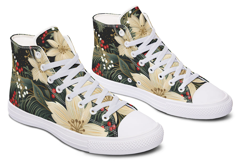 Christmas Flora High Tops - Offbeat Sweetie