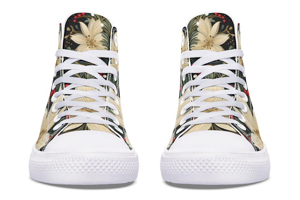 Christmas Flora High Tops - Offbeat Sweetie
