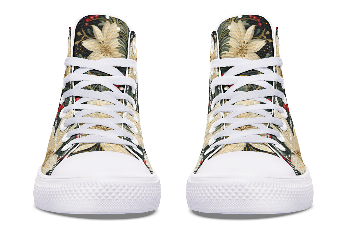 Christmas Flora High Tops - Offbeat Sweetie