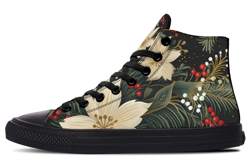 Christmas Flora High Tops - Offbeat Sweetie