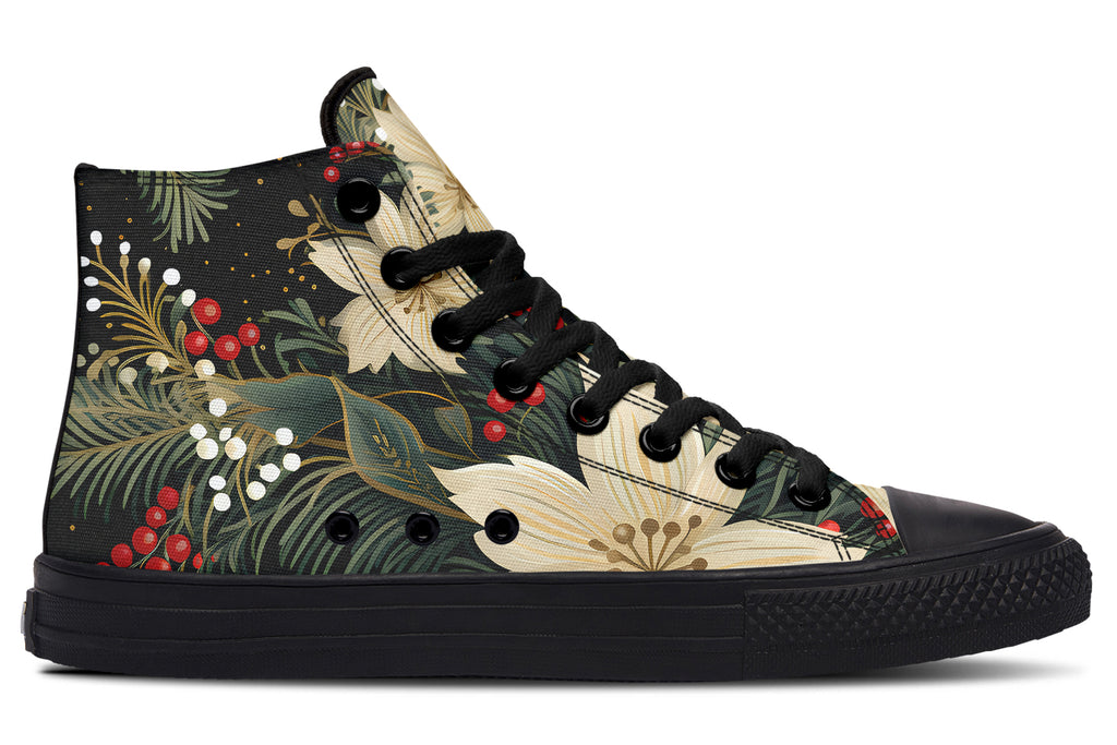Christmas Flora High Tops - Offbeat Sweetie