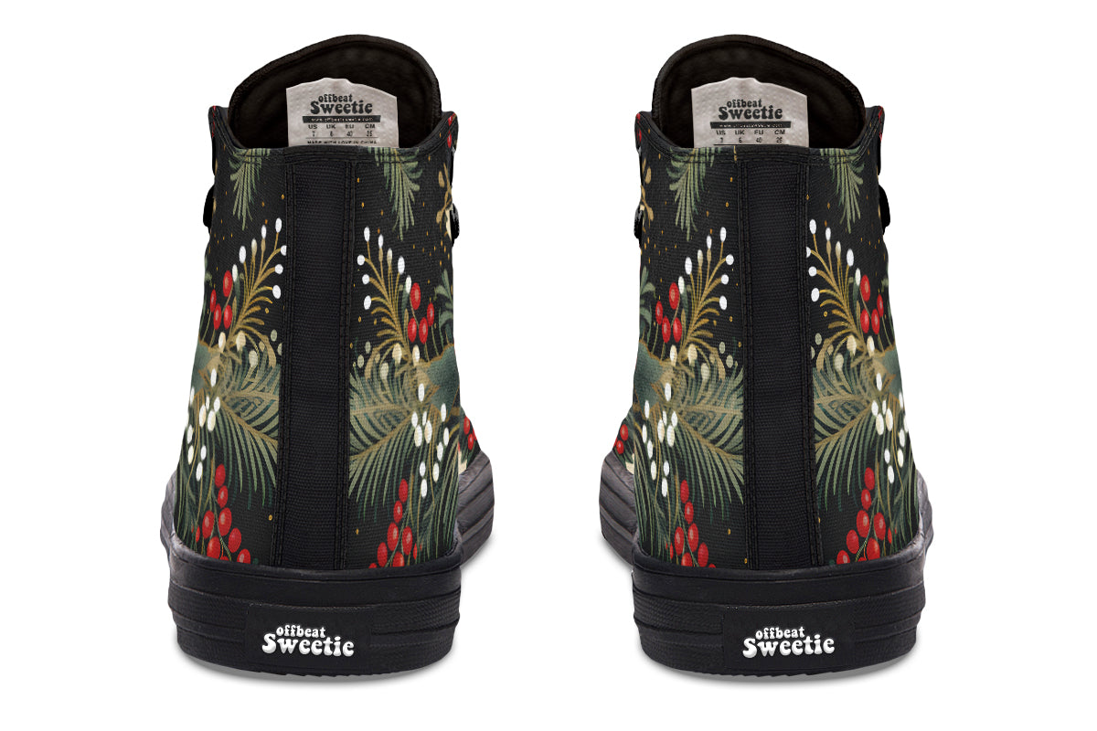 Christmas Flora High Tops - Offbeat Sweetie