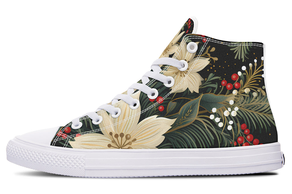 Christmas Flora High Tops - Offbeat Sweetie