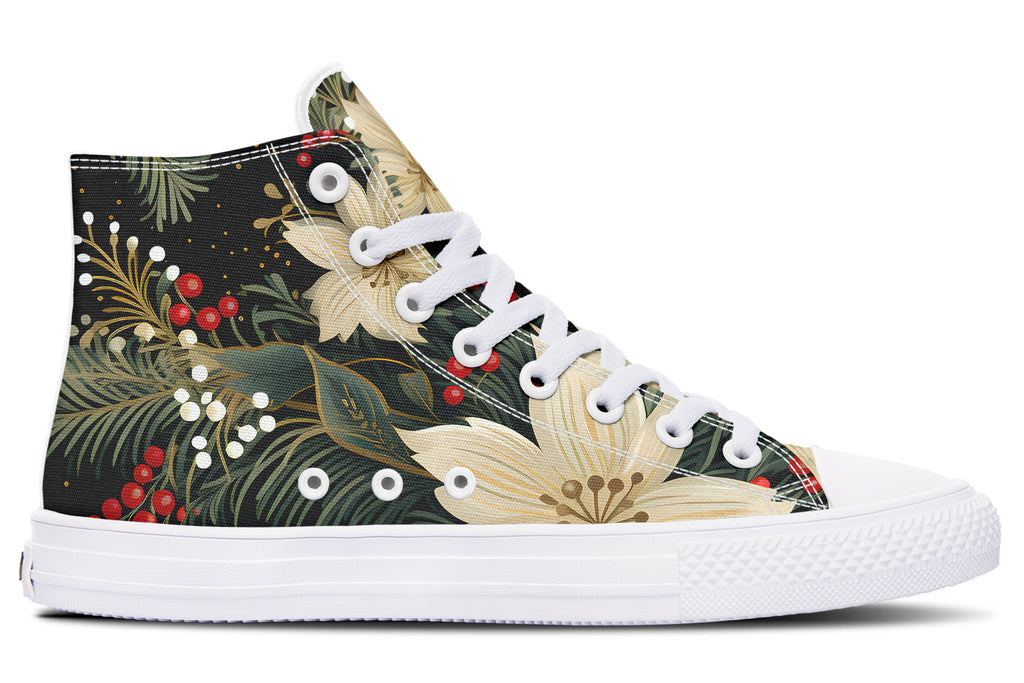 Christmas Flora High Tops - Offbeat Sweetie