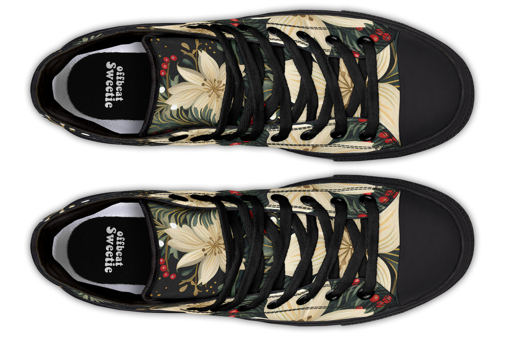 Christmas Flora High Tops - Offbeat Sweetie