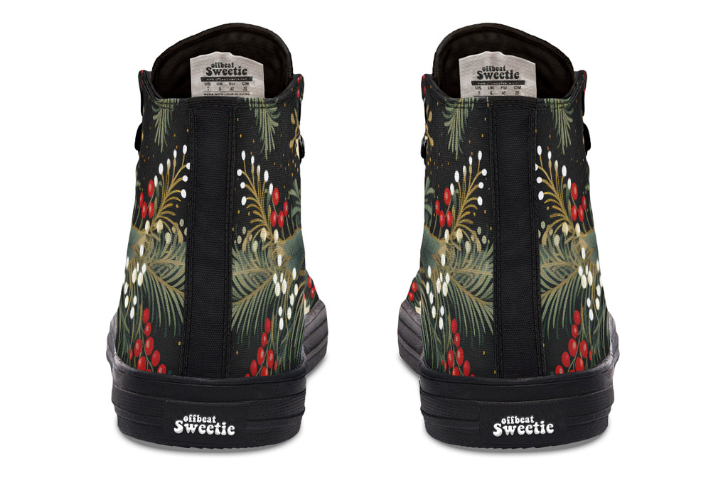 Christmas Flora High Tops (Wide)