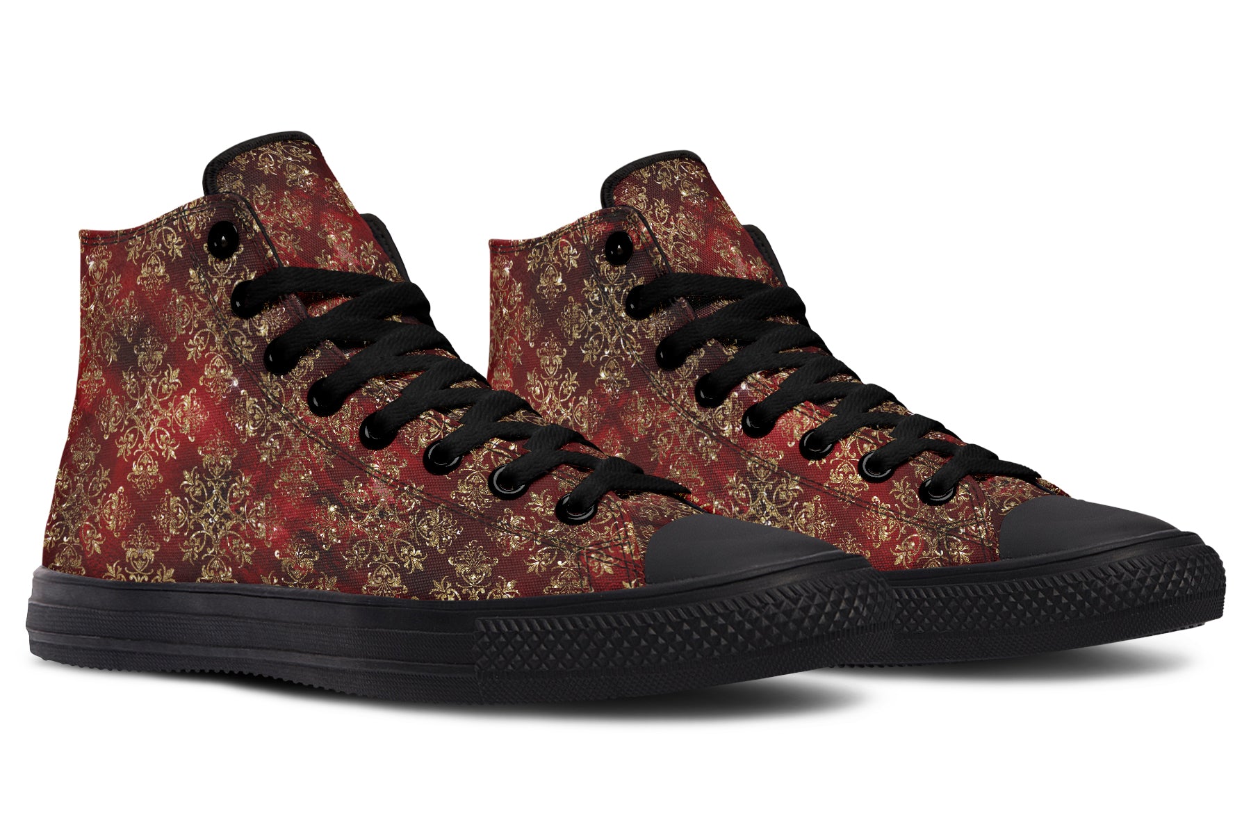 Christmas Wrapping Paper High Tops (Wide)