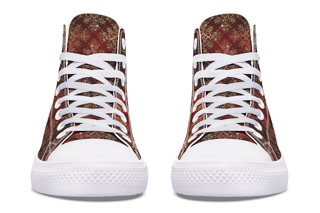 Christmas Wrapping Paper High Tops (Wide)