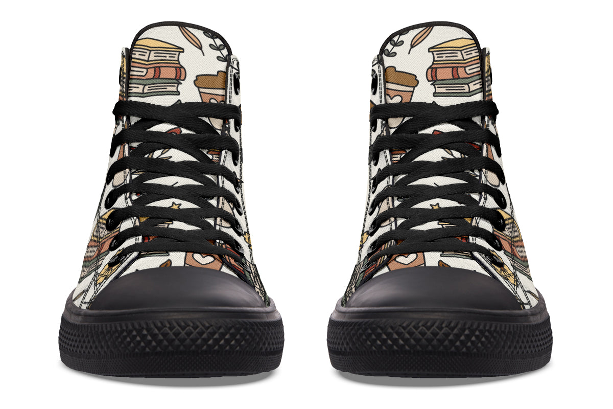 Coffee And Books High Tops