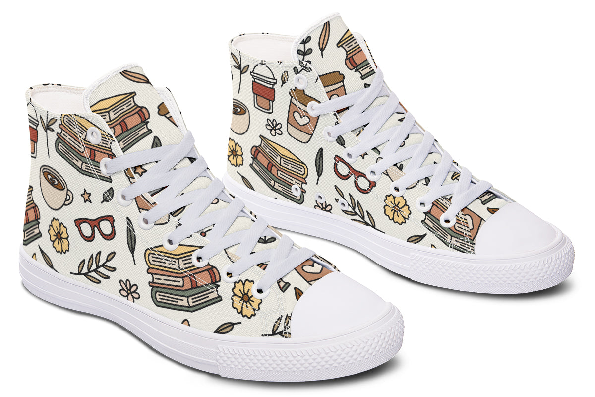 Coffee And Books High Tops