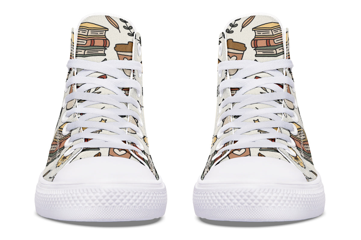 Coffee And Books High Tops