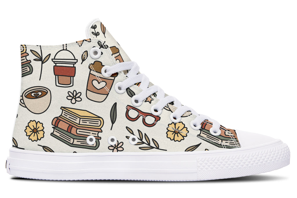 Coffee And Books High Tops