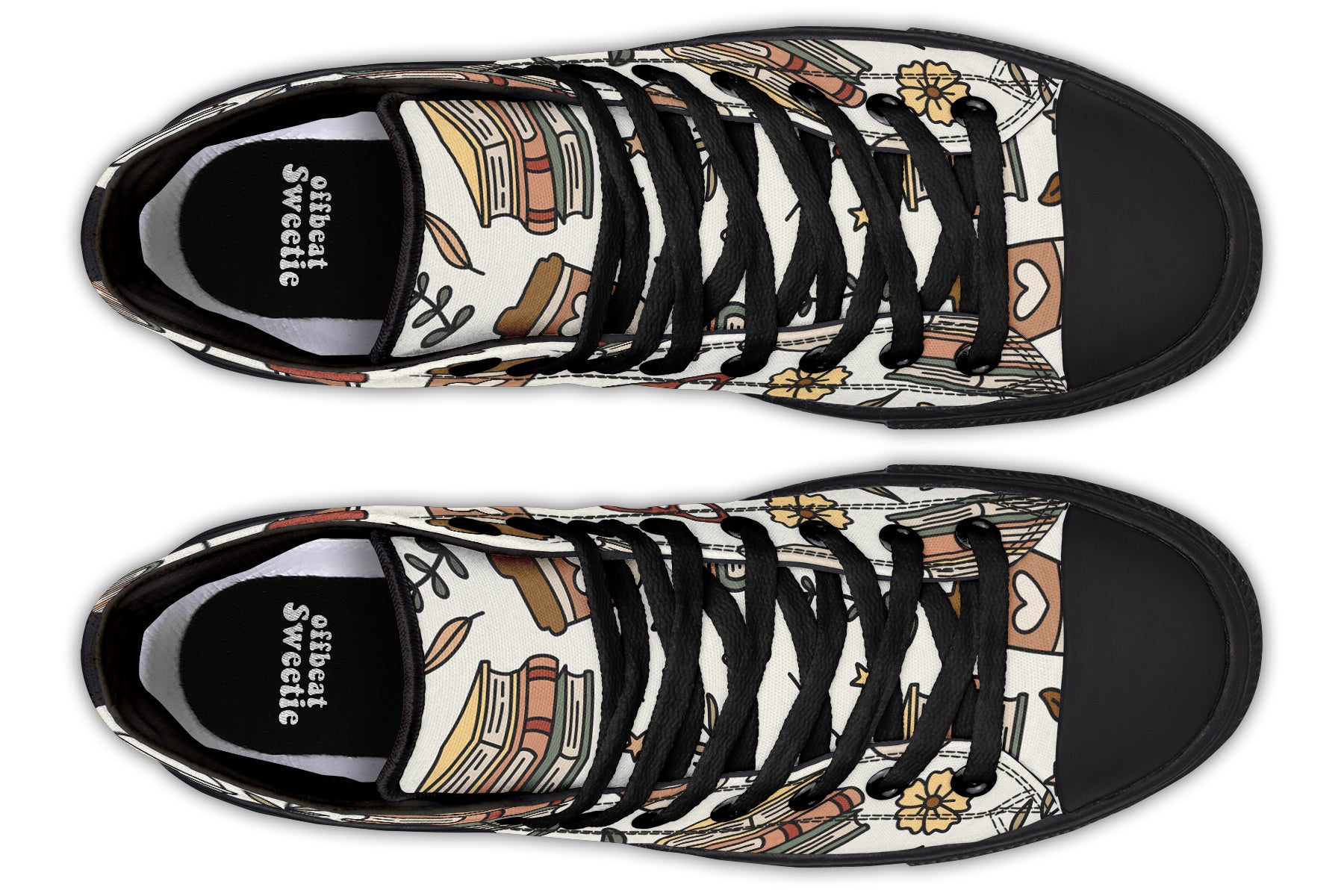 Coffee And Books High Tops