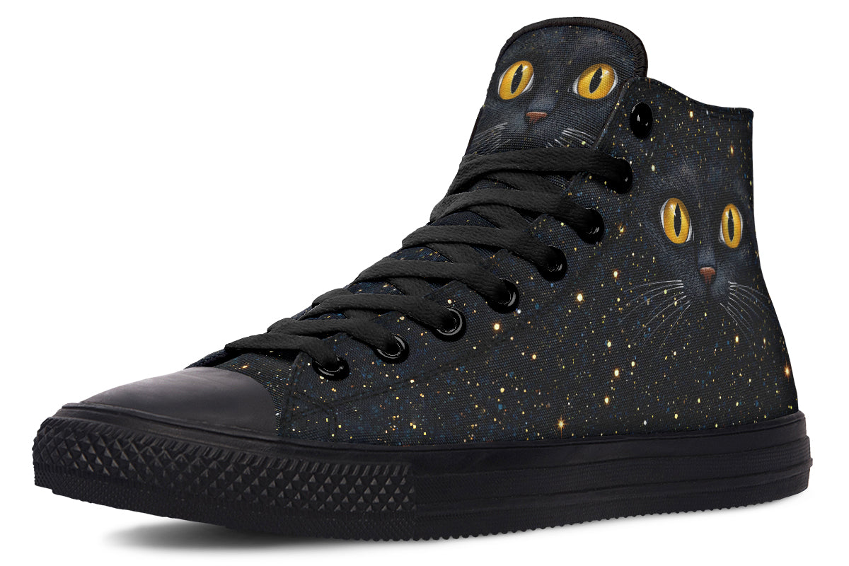 Cosmic Cat Eyes High Tops