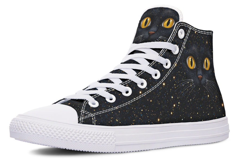 Cosmic Cat Eyes High Tops