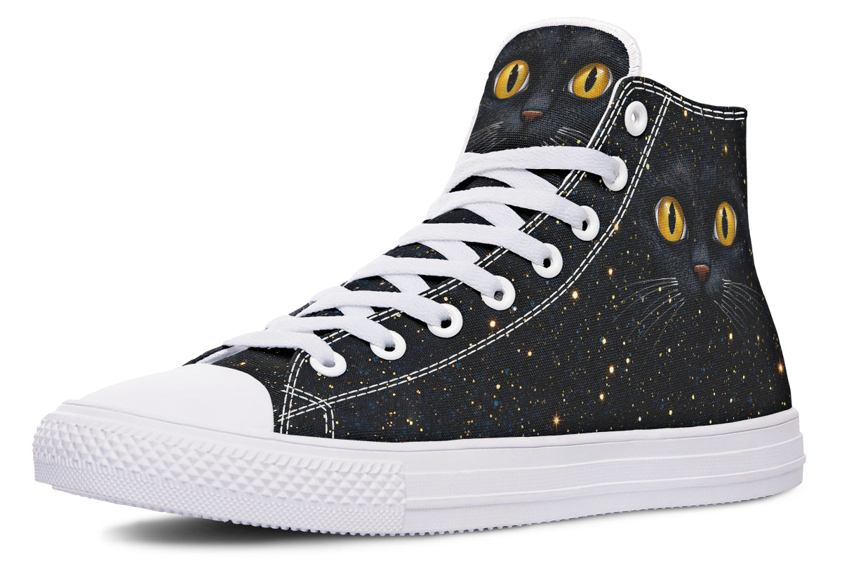 Cosmic Cat Eyes High Tops