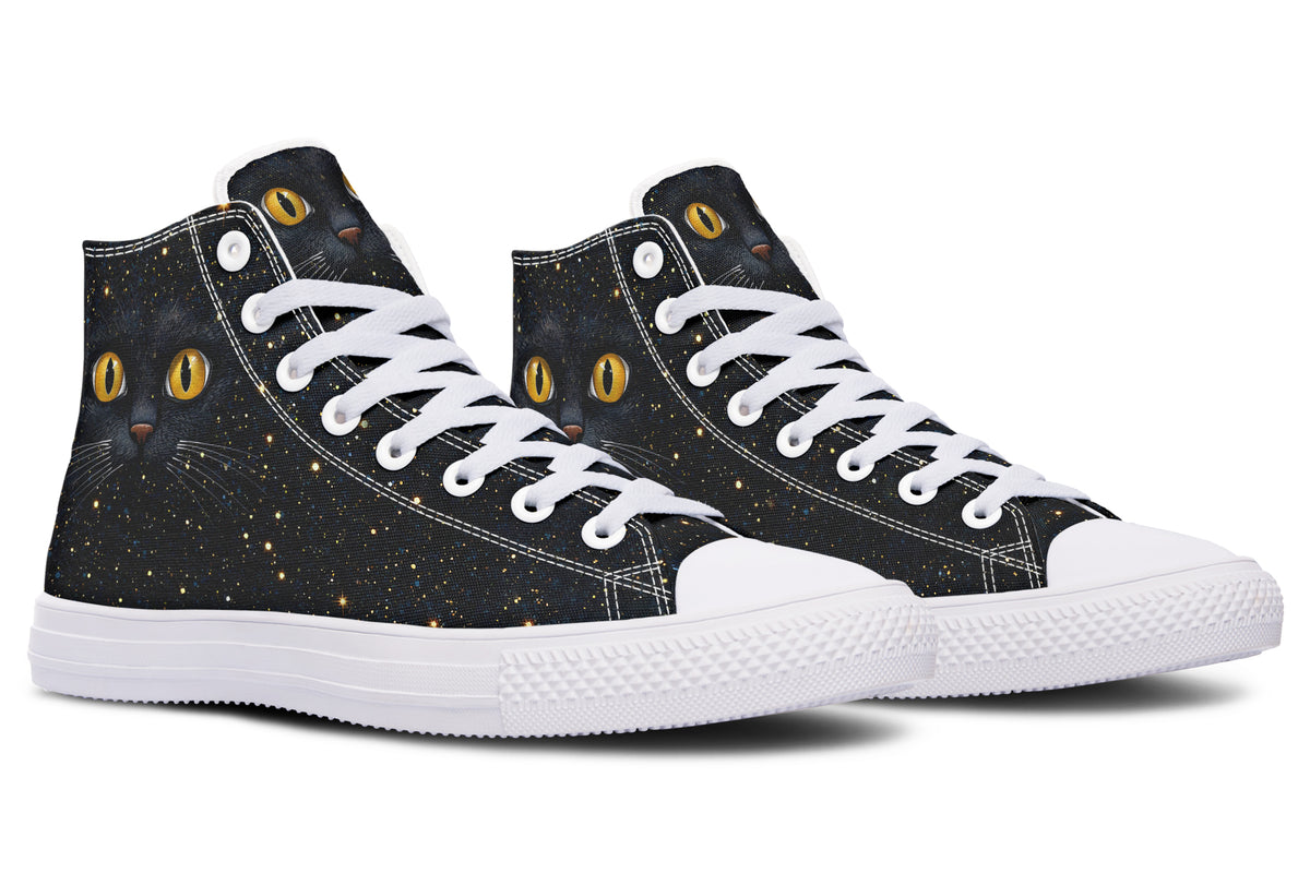 Cosmic Cat Eyes High Tops