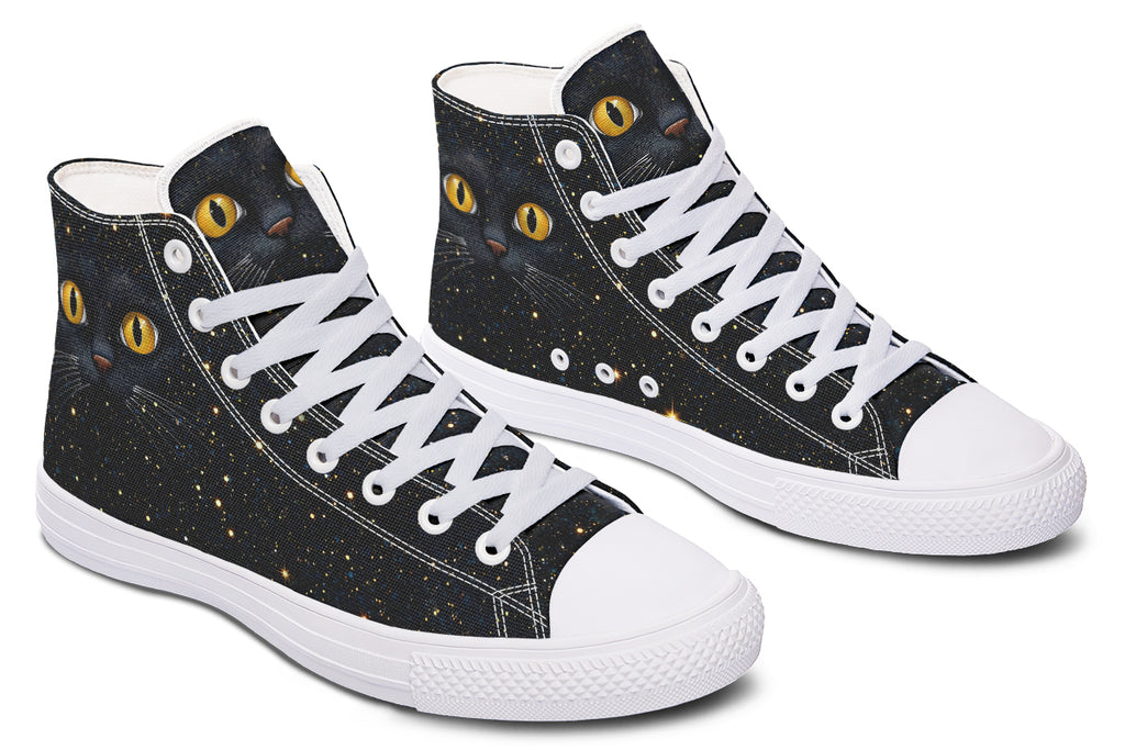 Cosmic Cat Eyes High Tops