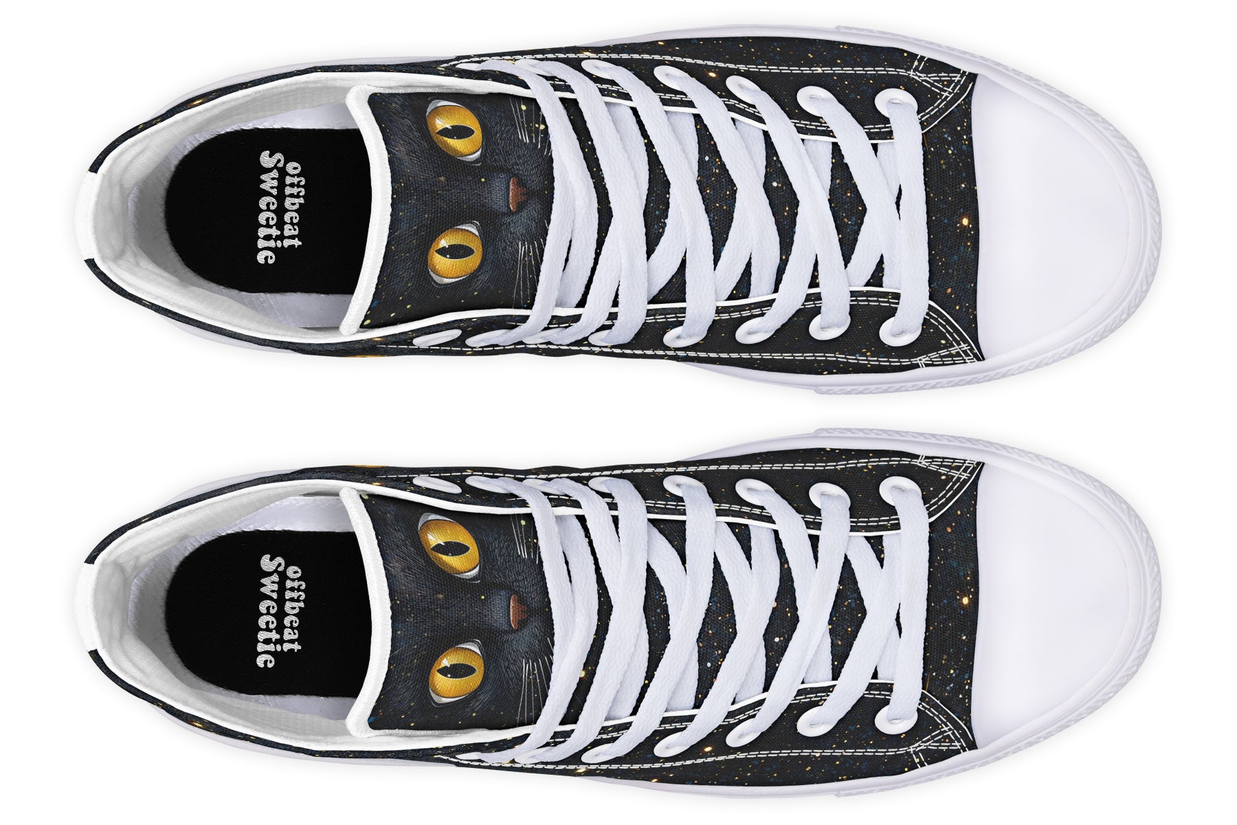 Cosmic Cat Eyes High Tops