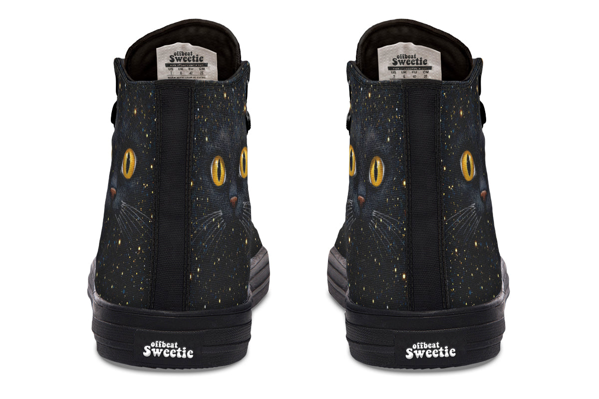 Cosmic Cat Eyes High Tops (Wide)