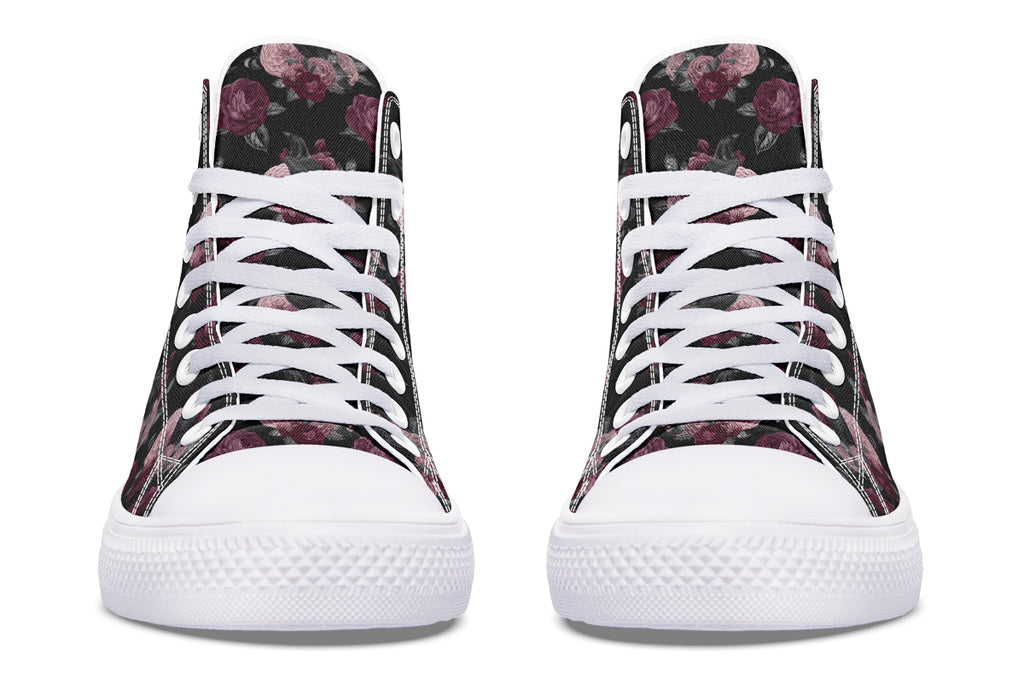 Crows And Roses High Tops - Offbeat Sweetie