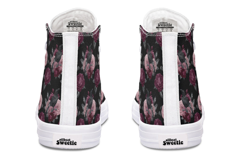 Crows And Roses High Tops (Wide)
