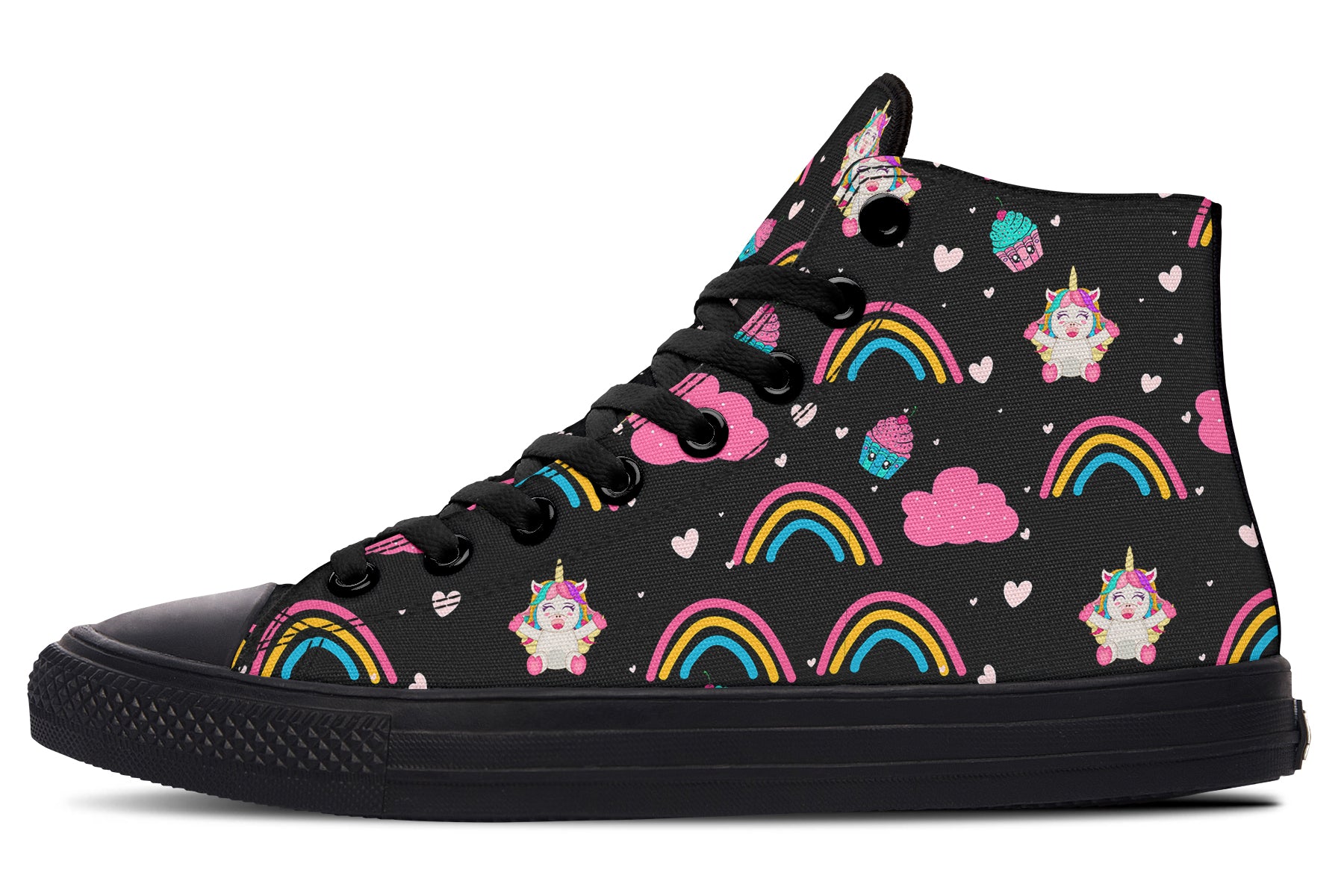 Cutesy Rainbow High Tops (Wide)