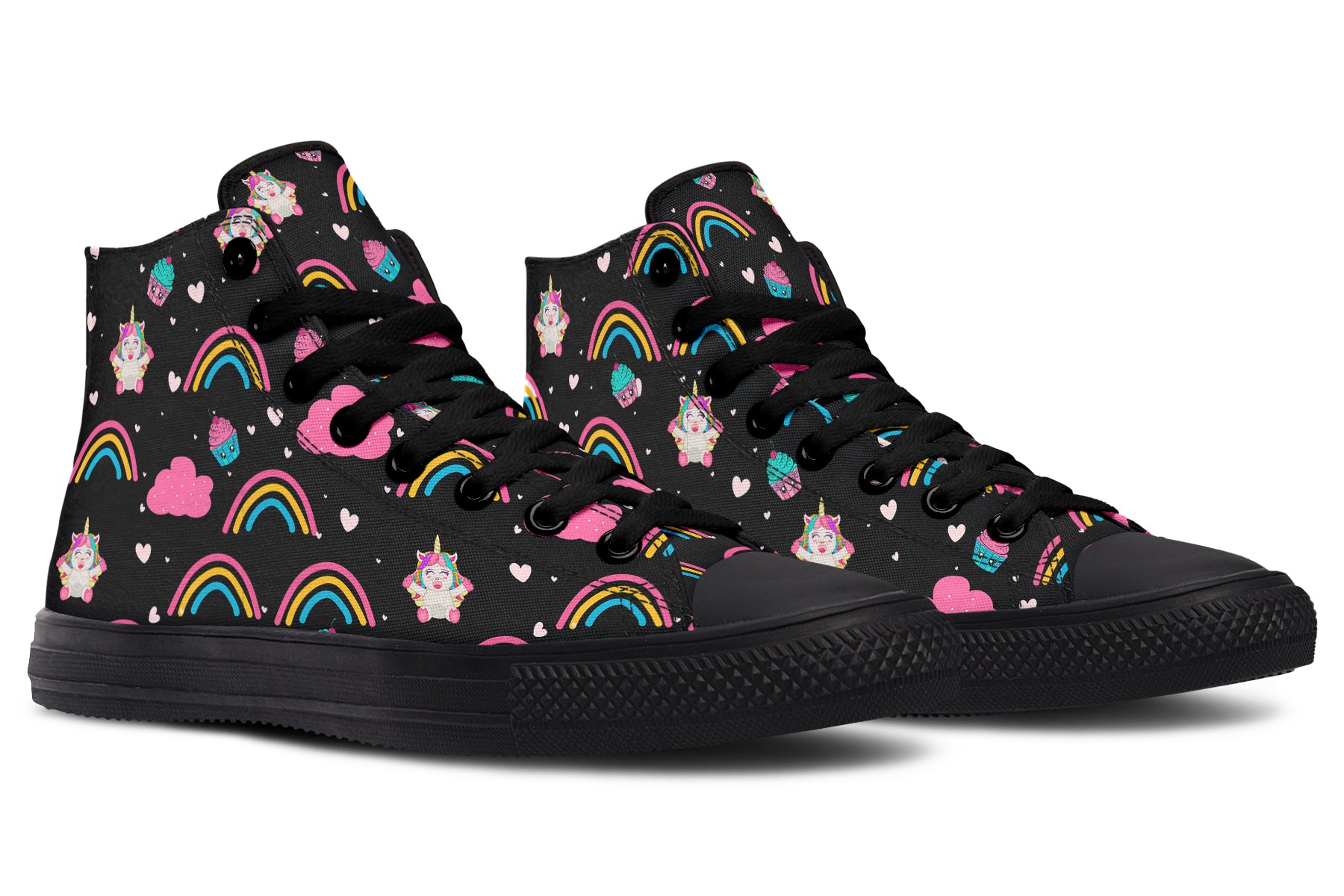 Cutesy Unicorns High Tops - Offbeat Sweetie