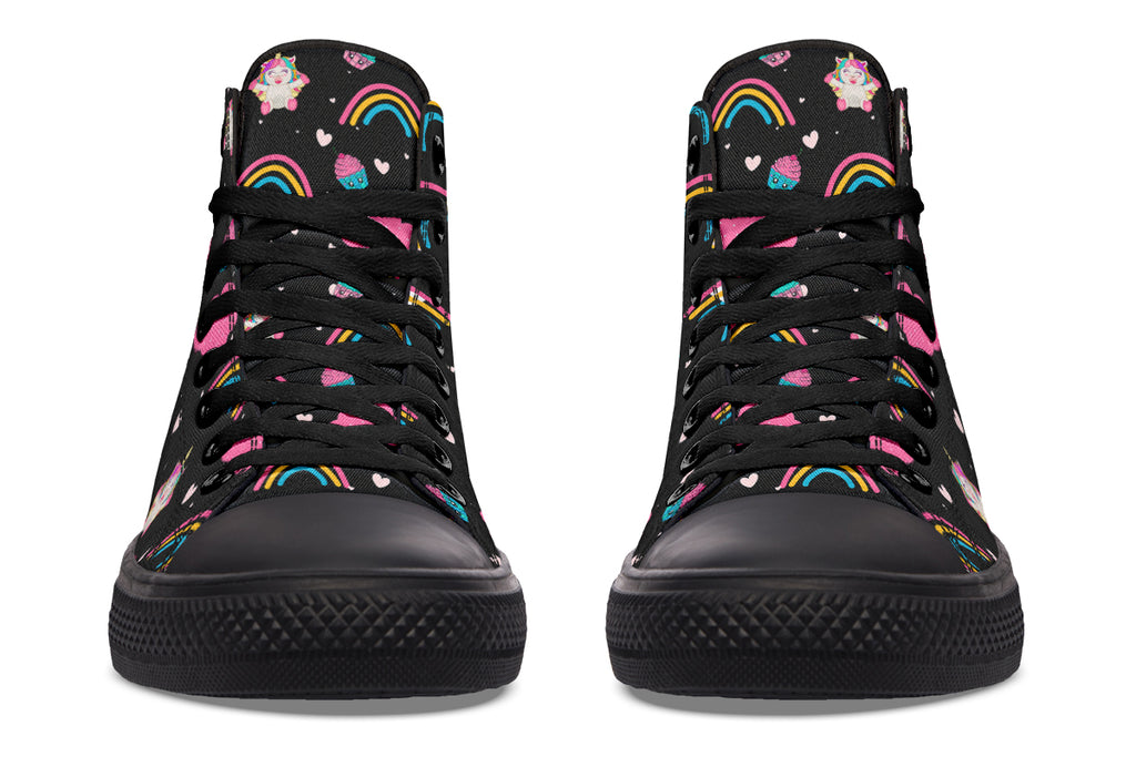 Cutesy Unicorns High Tops - Offbeat Sweetie