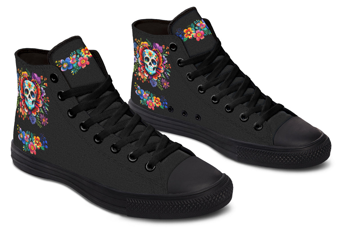 Day of the Dead High Tops - Offbeat Sweetie
