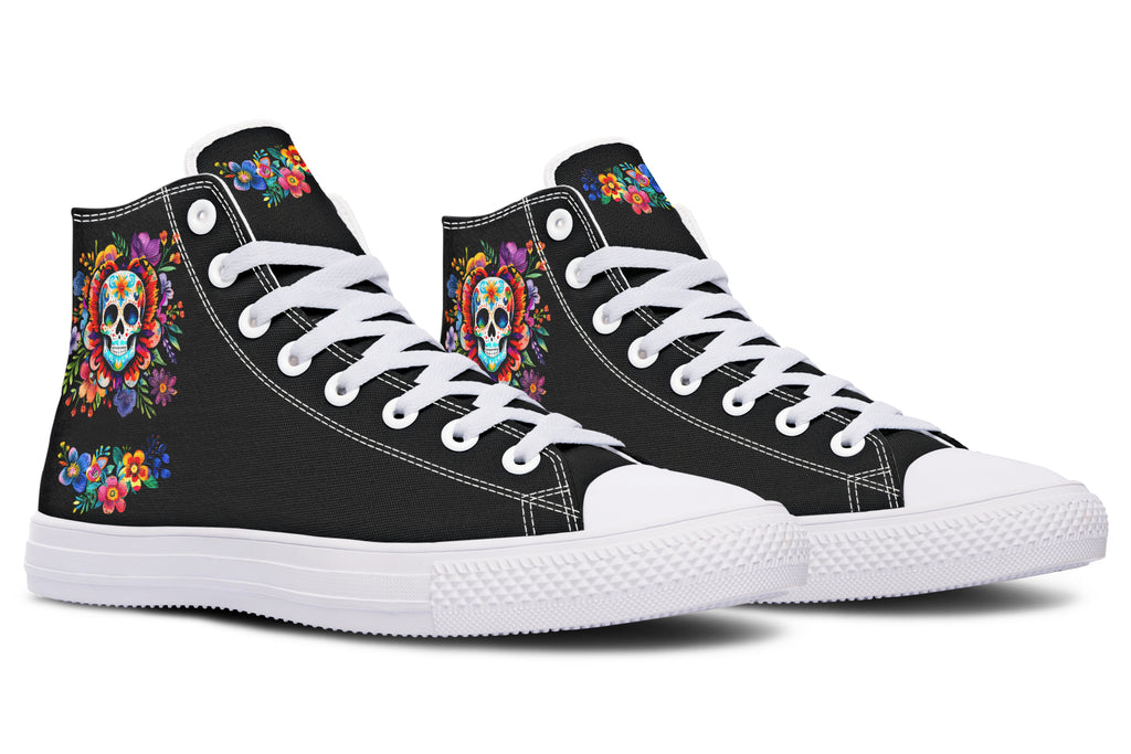 Day of the Dead High Tops - Offbeat Sweetie