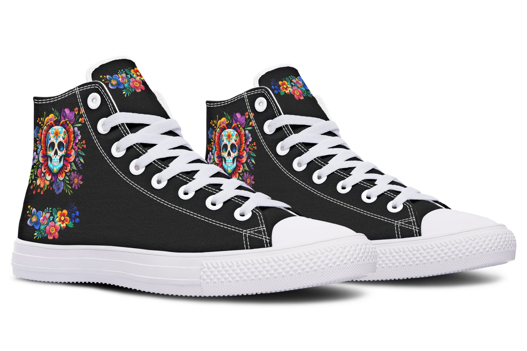 Day of the Dead High Tops - Offbeat Sweetie