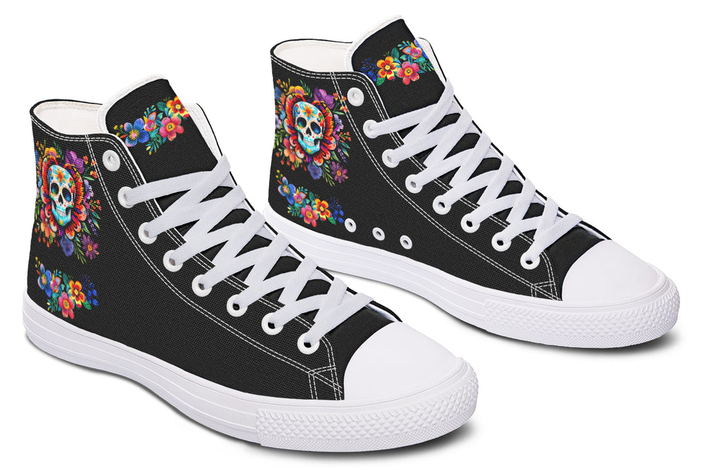 Day of the Dead High Tops - Offbeat Sweetie